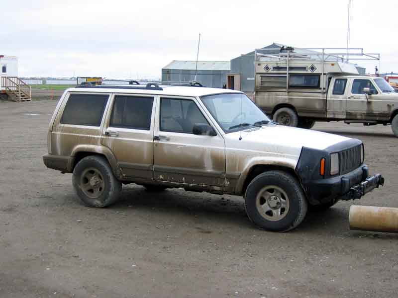 Our Cherokee ready for its trip back down the Haul Road