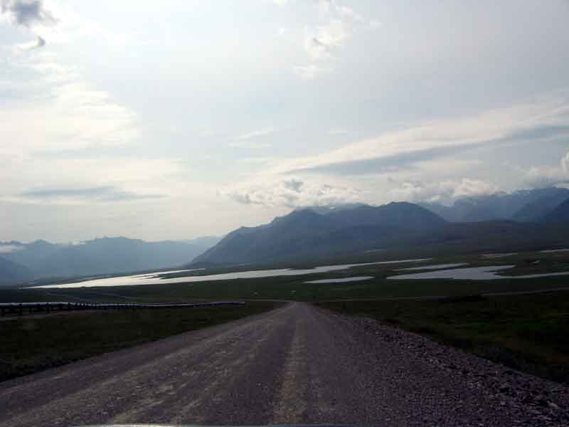 Beautiful scenery, ugly road