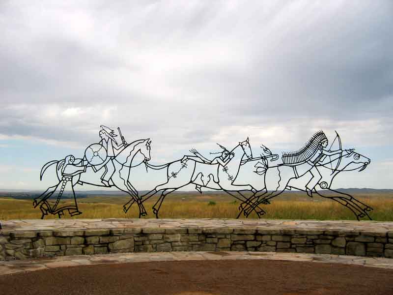 Sculpture at indian memorial