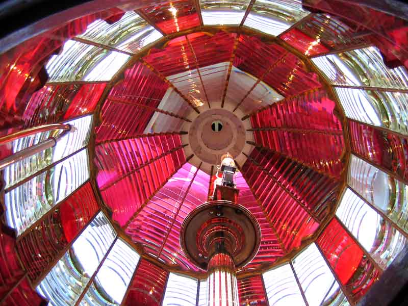 Inside the fresnel lens