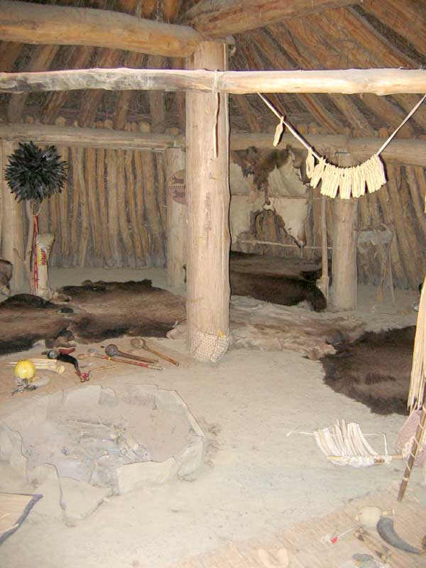 Some of a lodge's sitting and sleeping areas