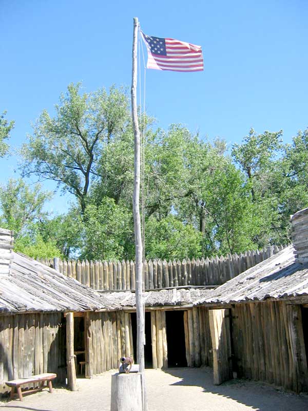 Looking to the storage rooms in the rear of the fort