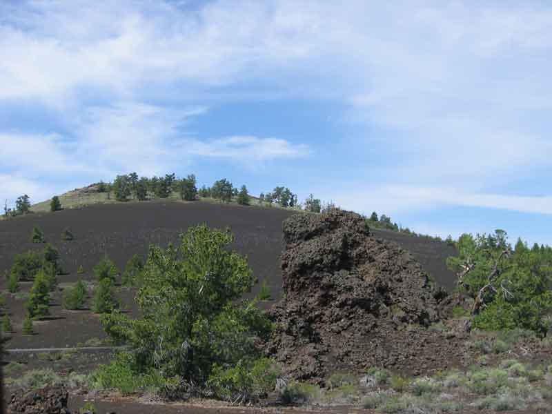 Hill of fine cinders