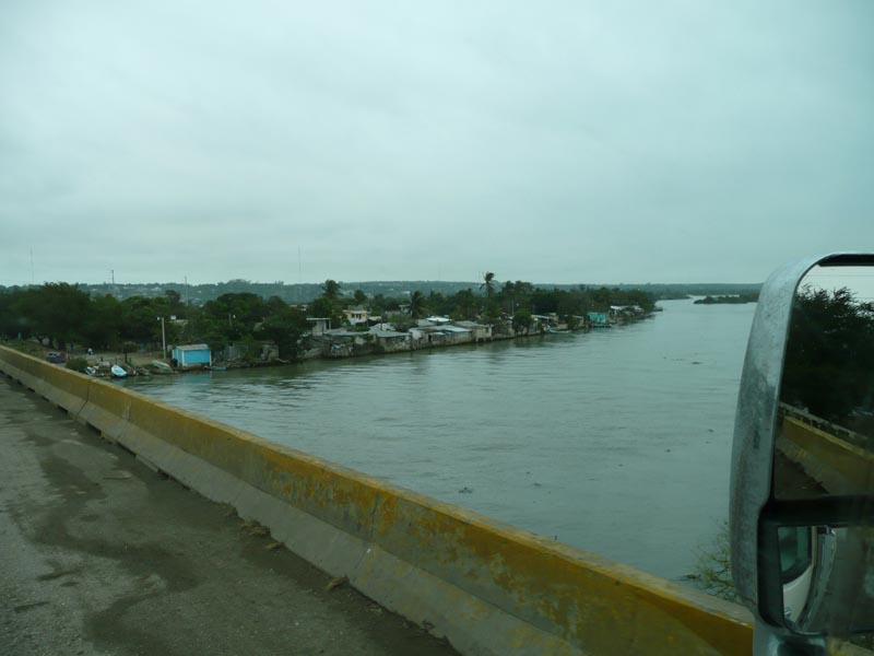 Group of riverside houses