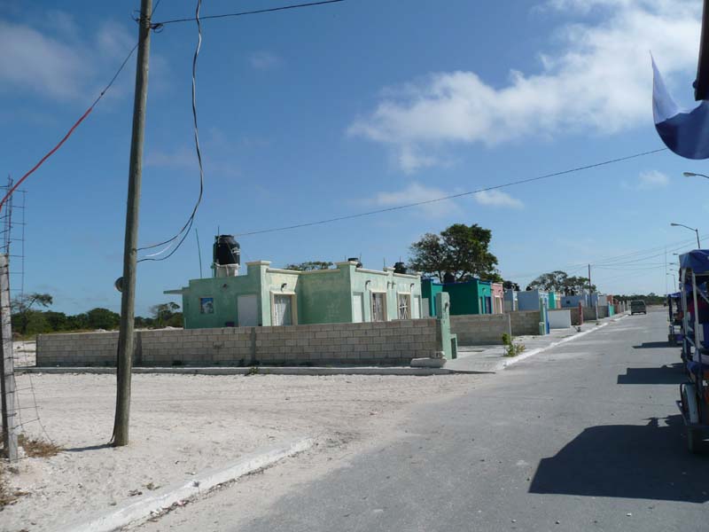 Colorful Mexican houses