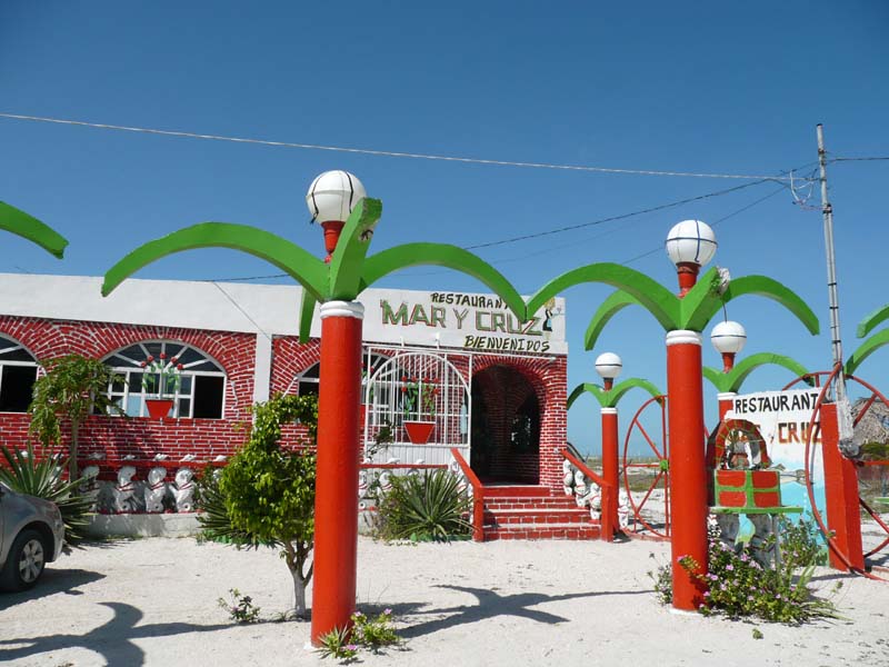 A colorful restaurant