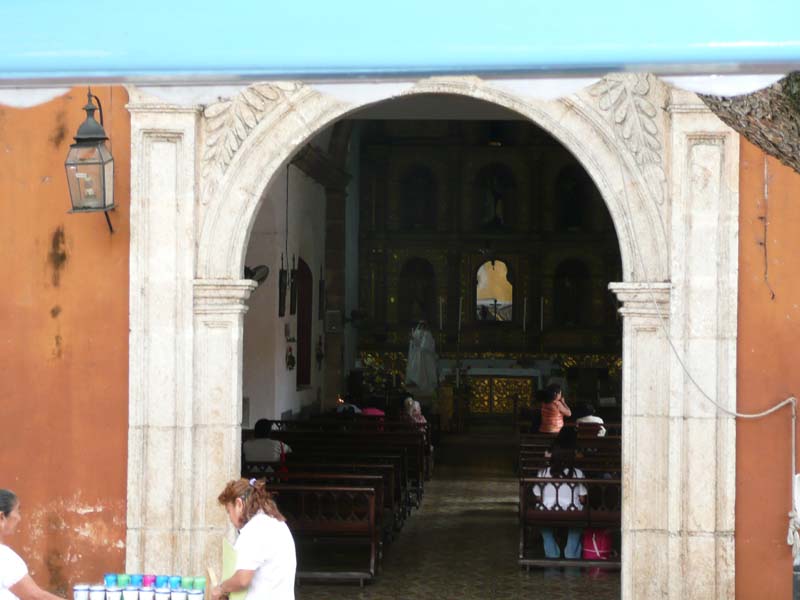 Small church with gold alter