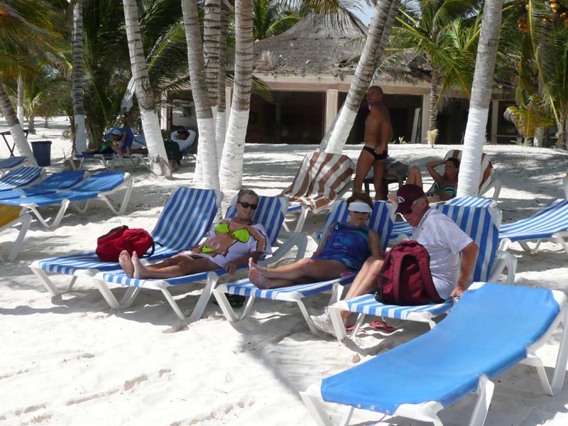 Enjoying the beach with some fellow RVers